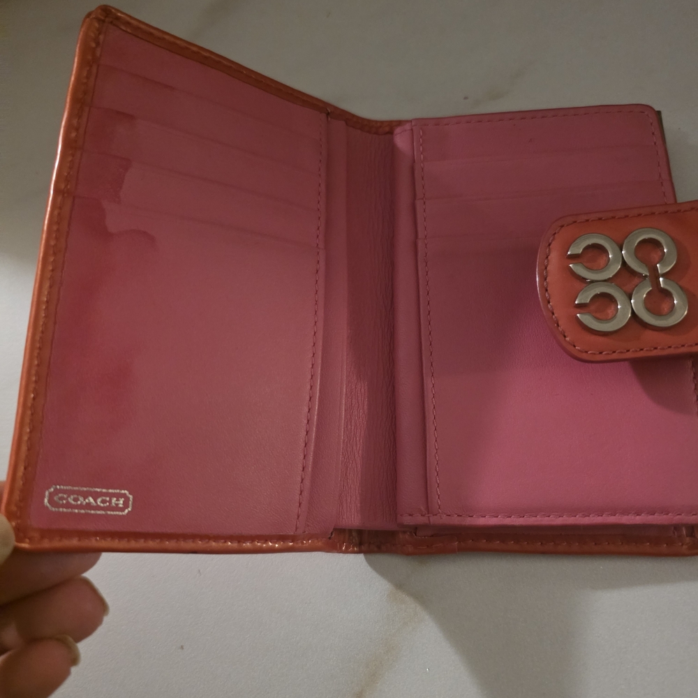 Coach Red Wallet - Picture 2 of 3